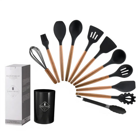 12-Piece Silicone Kitchen Utensil Set