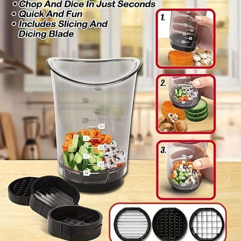 3-in-1 Manual Slicer & Chopper