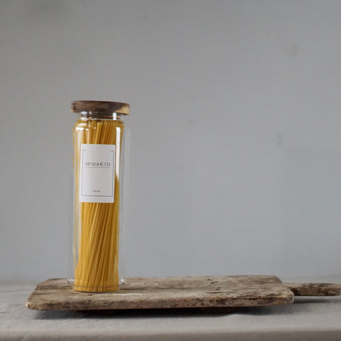Tall Glass Pasta Jar Set