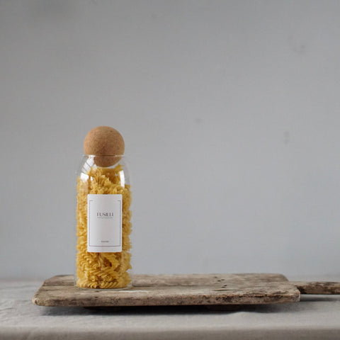 Tall Glass Pasta Jar Set