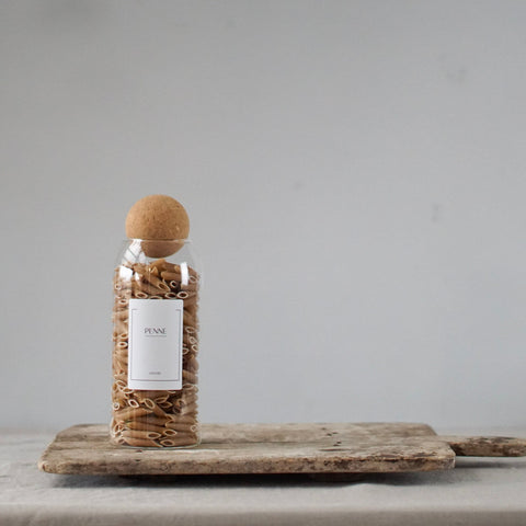 Tall Glass Pasta Jar Set