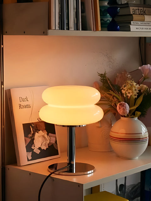 Macaron-Inspired Table Lamp – Elegant Glass Lamp for Vibrant Room Ambiance
