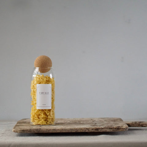 Tall Glass Pasta Jar Set
