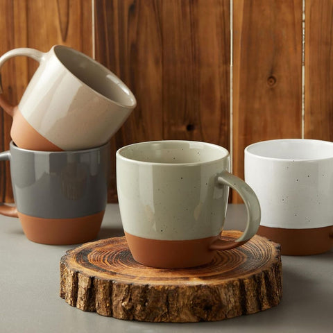 Colorful Ceramic Coffee Mugs Set of 6