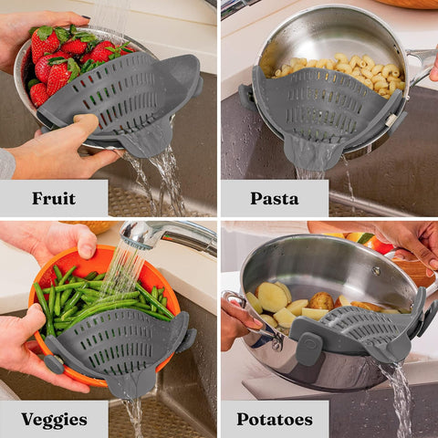 Silicone Clip-On Strainer