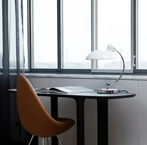 NostaChic Adjustable Vintage Iron Dome Desk Lamp – Retro LED Reading & Work Light