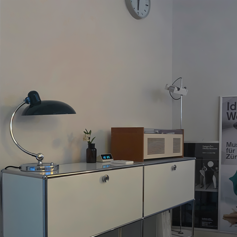 NostaChic Adjustable Vintage Iron Dome Desk Lamp – Retro LED Reading & Work Light
