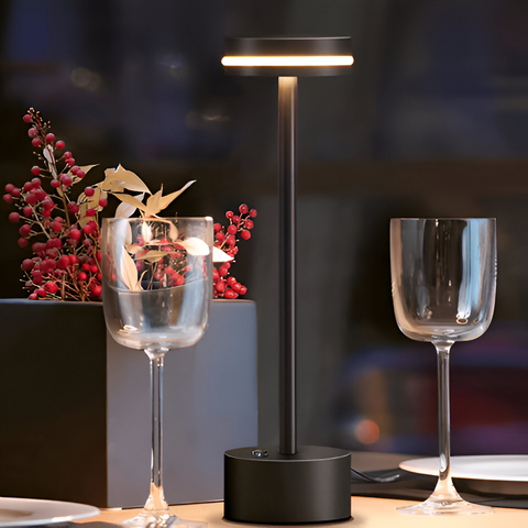 Mantle Touch Lamp – Portable Rechargeable Table Light with Dimmable LED