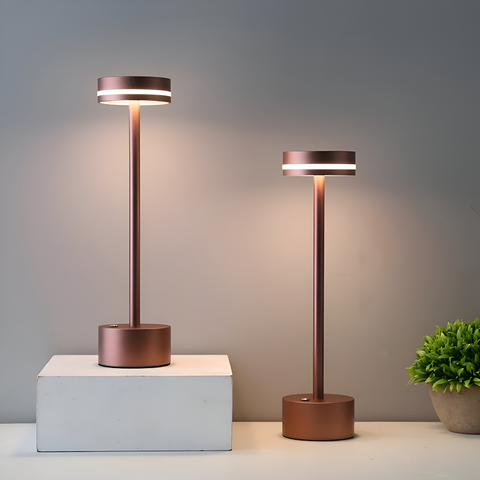 Mantle Touch Lamp – Portable Rechargeable Table Light with Dimmable LED