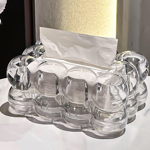 Sculptural Tissue Box Cover with a Touch of Modern Elegance