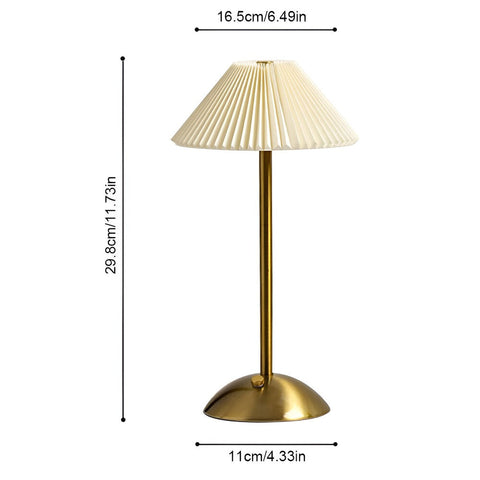 AluBrite – Rechargeable Aluminium LED Umbrella Lamp with Touch Dimmer