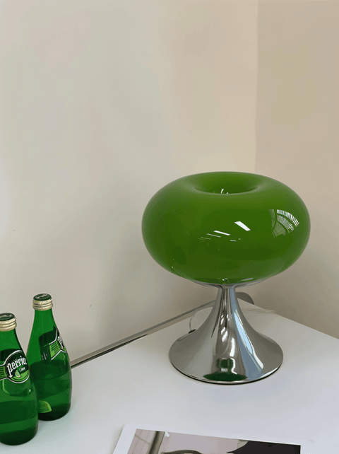 Apple LED Lamp – Curvy Macaron Glass Table Lamp