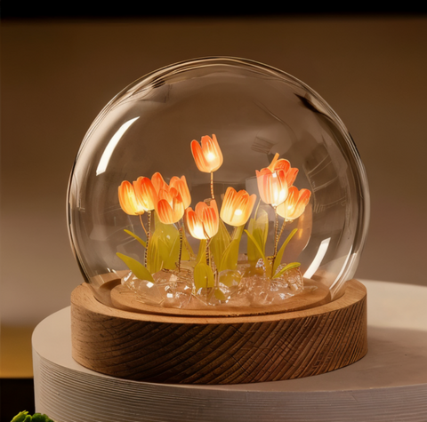 ArtifiTulip LED Table Lamp – DIY Flower Night Light with Tulip Design