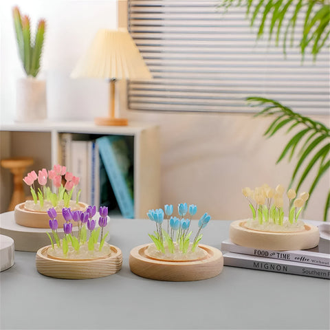 ArtifiTulip LED Table Lamp – DIY Flower Night Light with Tulip Design