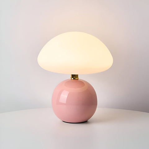 Elegant Bauhaus Inspired Mushroom LED Table Lamp – 3-Color Adjustable Mood Light for Modern Interiors