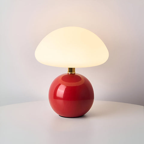 Elegant Bauhaus Inspired Mushroom LED Table Lamp – 3-Color Adjustable Mood Light for Modern Interiors