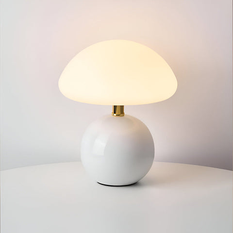 Elegant Bauhaus Inspired Mushroom LED Table Lamp – 3-Color Adjustable Mood Light for Modern Interiors