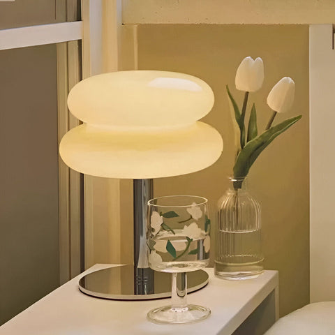 Macaron-Inspired Table Lamp – Elegant Glass Lamp for Vibrant Room Ambiance