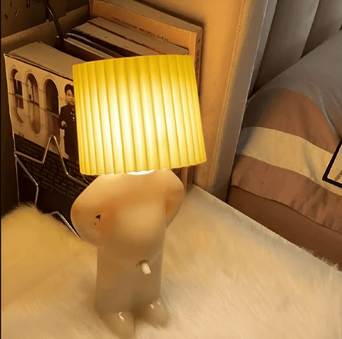 Lil’Lad Table Lamp – Creative LED Lamp with Cute Shy Boy Design
