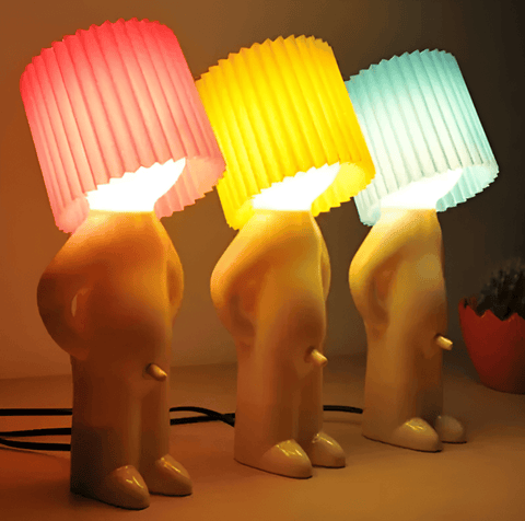 Lil’Lad Table Lamp – Creative LED Lamp with Cute Shy Boy Design