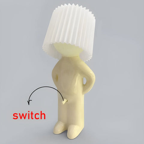 Lil’Lad Table Lamp – Creative LED Lamp with Cute Shy Boy Design