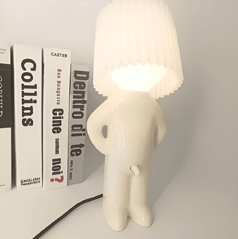 Lil’Lad Table Lamp – Creative LED Lamp with Cute Shy Boy Design
