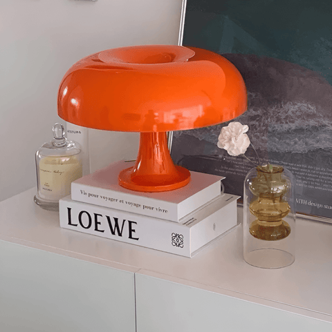 Vintage Sunrise LED Desk Lamp – Retro Mushroom Design for Timeless Charm