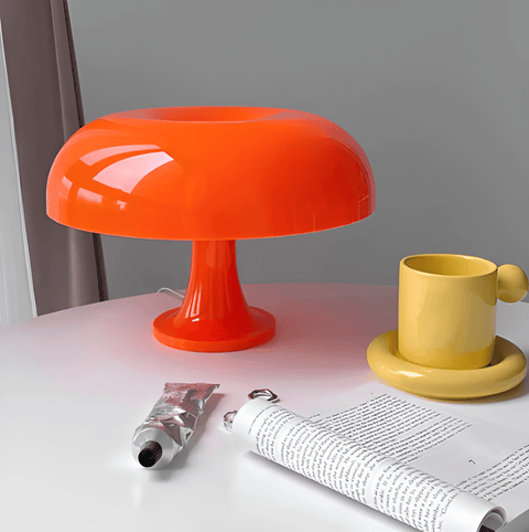 Vintage Sunrise LED Desk Lamp – Retro Mushroom Design for Timeless Charm