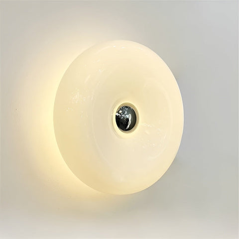 Orange Donut Lamp – Nordic Glass Lamp for Wall & Table, Adjustable Mood Lighting