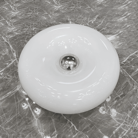 Orange Donut Lamp – Nordic Glass Lamp for Wall & Table, Adjustable Mood Lighting