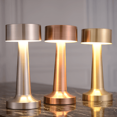 RetroLight – Stylish LED Table Lamp with Wireless USB Charger for Restaurants & Home