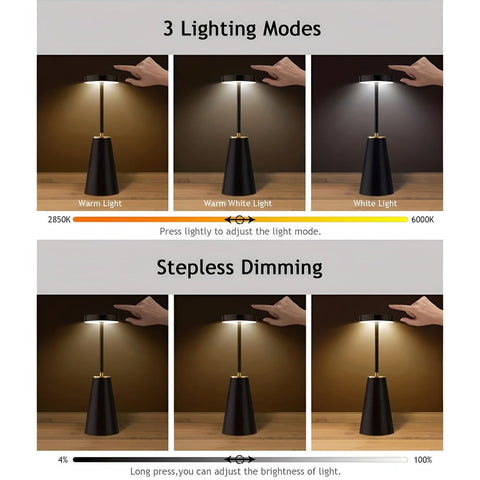 Sleek Lamp – Cordless Luxury LED Desk Lamp for a Modern Atmosphere