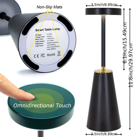 Sleek Lamp – Cordless Luxury LED Desk Lamp for a Modern Atmosphere