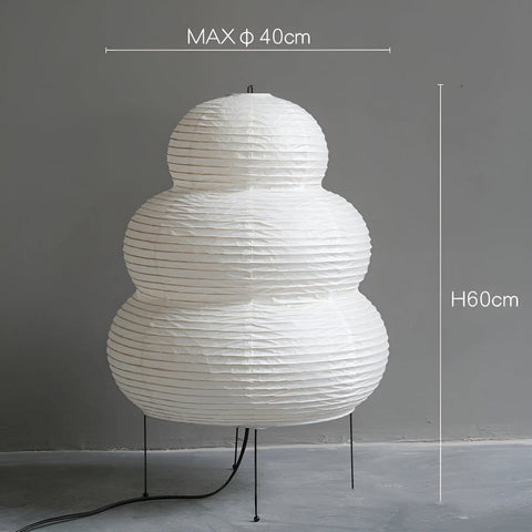 Zen Glow – Japanese-Inspired Rice Paper Floor Lamp with Adjustable Light