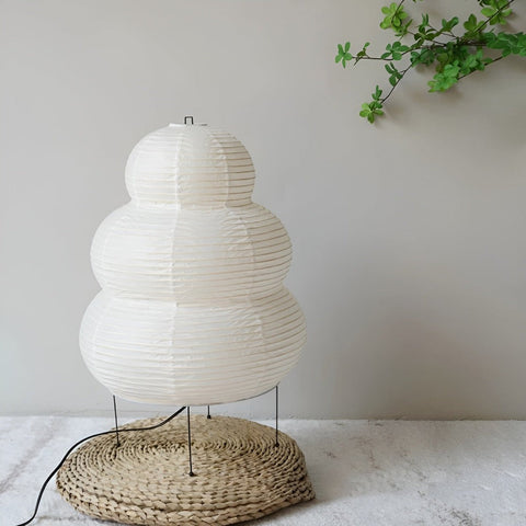 Zen Glow – Japanese-Inspired Rice Paper Floor Lamp with Adjustable Light