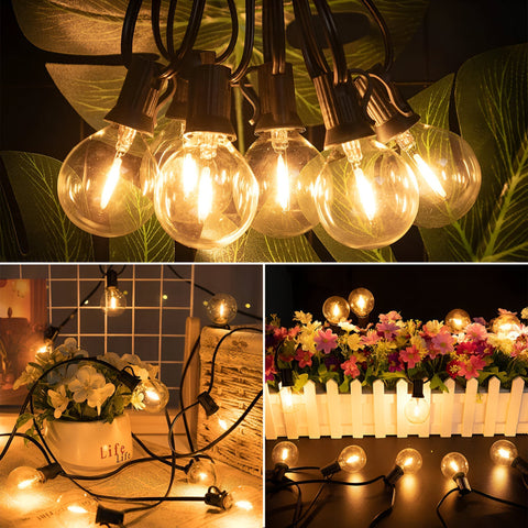 LED Outdoor String Lights – Waterproof Globe Patio Lighting