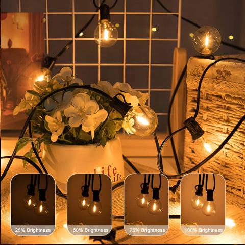 LED Outdoor String Lights – Waterproof Globe Patio Lighting