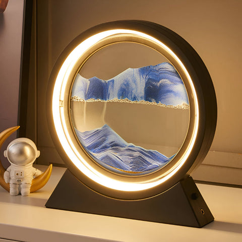 Sands of Time – Rotating Sand Art LED Table Lamp