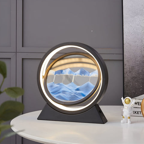 Sands of Time – Rotating Sand Art LED Table Lamp