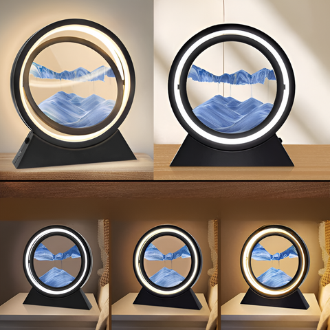 Sands of Time – Rotating Sand Art LED Table Lamp