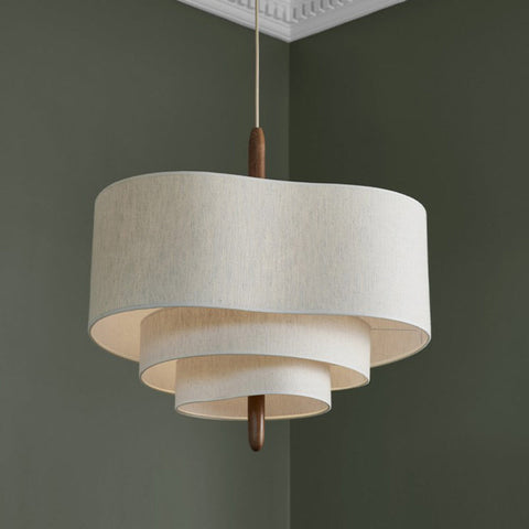 Fabric Pendant Light - Velura - Modern Chandelier Style - Elegant Ceiling Lamp