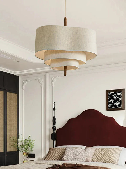 Fabric Pendant Light - Velura - Modern Chandelier Style - Elegant Ceiling Lamp