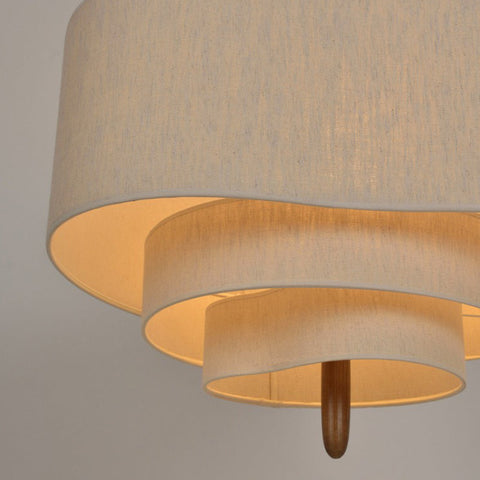 Fabric Pendant Light - Velura - Modern Chandelier Style - Elegant Ceiling Lamp