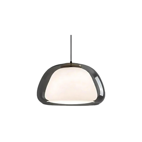 Pendant Light – Double Glass Dome with Soft Glow