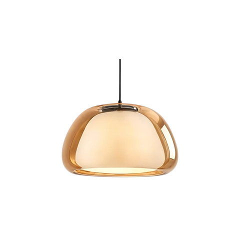 Pendant Light – Double Glass Dome with Soft Glow