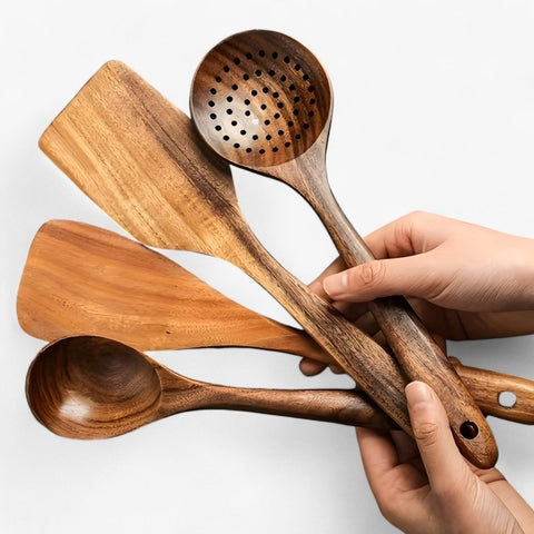 WoodChef – 11-Piece Wooden Kitchen Utensil Set