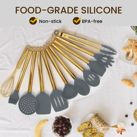 Golden Utensil Set – Stylish & Functional
