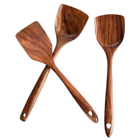 Premium 7-Piece Wooden Kitchen Utensil Set