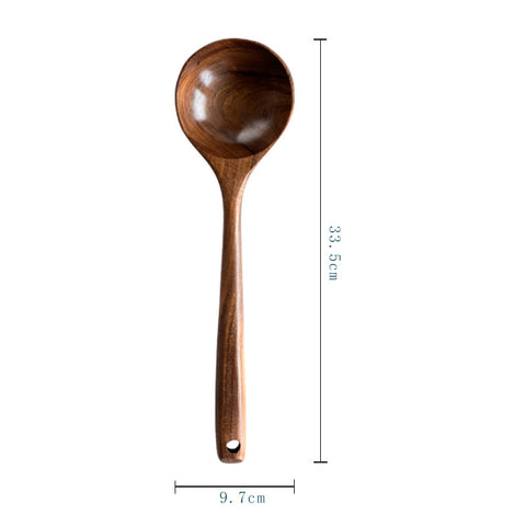 Premium 7-Piece Wooden Kitchen Utensil Set