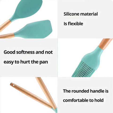12-Piece Silicone Kitchen Utensil Set